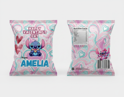 Valentine's Day Custom Potato Chip Bags- 18pk