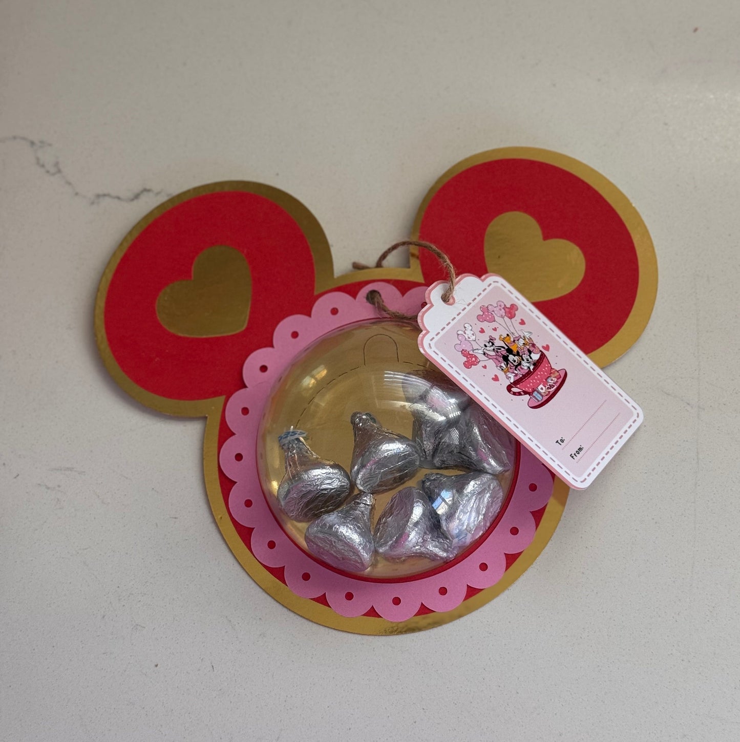 Valentine's Candy Dome Card