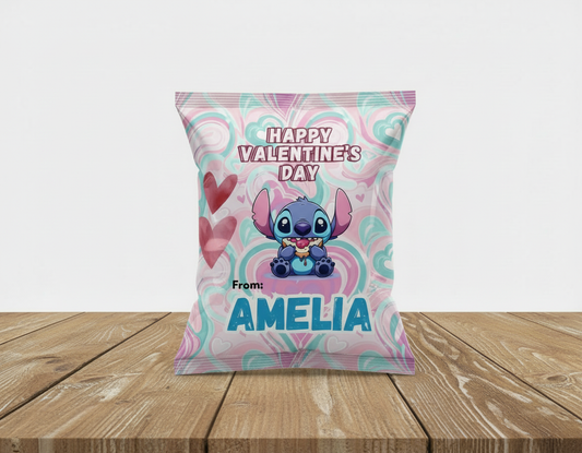 Valentine's Day Custom Potato Chip Bags- 18pk